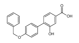 3-hydroxy-4-(4-phenylmethoxyphenyl)benzoic acid结构式