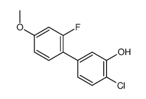 2-chloro-5-(2-fluoro-4-methoxyphenyl)phenol Structure
