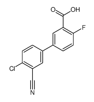 5-(4-chloro-3-cyanophenyl)-2-fluorobenzoic acid Structure