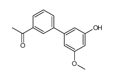 1-[3-(3-hydroxy-5-methoxyphenyl)phenyl]ethanone结构式