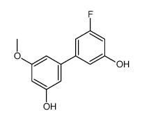 3-(3-fluoro-5-hydroxyphenyl)-5-methoxyphenol结构式