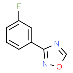 3-(3-Fluorophenyl)-1,2,4-oxadiazole结构式