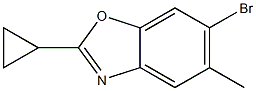 6-bromo-2-cyclopropyl-5-methylbenzo[d]oxazole structure