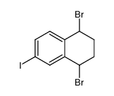 1,4-dibromo-6-iodo-1,2,3,4-tetrahydronaphthalene Structure