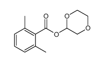 1,4-dioxan-2-yl 2,6-dimethylbenzoate Structure