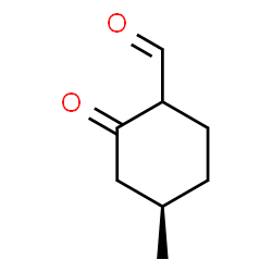 Cyclohexanecarboxaldehyde, 4-methyl-2-oxo-, (4R)- (9CI) structure