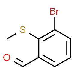 3-Bromo-2-(methylsulfanyl)benzaldehyde结构式