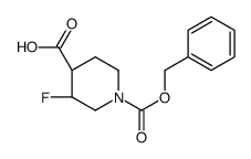 (3,4)-cis-1-(benzyloxycarbonyl)-3-fluoropiperidine-4-carboxylic acid picture