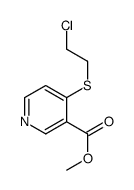 methyl 4-(2-chloroethylsulfanyl)pyridine-3-carboxylate结构式