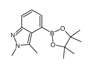 2,3-二甲基-4-(四甲基-1,3,2-二氧杂硼烷-2-基)-2H-吲唑图片