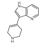 3-(1,2,3,6-Tetrahydropyridin-4-yl)-1H-pyrrolo[3,2-b]pyridine structure