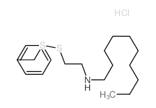 1-Decanamine,N-[2-[(phenylmethyl)dithio]ethyl]-, hydrochloride (1:1) Structure