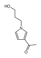 Ethanone, 1-[1-(3-hydroxypropyl)-1H-pyrrol-3-yl]- (9CI) Structure