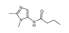 Butanamide,N-(1,2-dimethyl-1H-imidazol-5-yl)- Structure