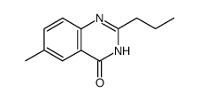 6-Methyl-2-propylquinazoline-4(1H)-one Structure