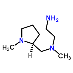 N-Methyl-N-{[(2S)-1-methyl-2-pyrrolidinyl]methyl}-1,2-ethanediamine结构式