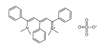 1,5-bis(dimethylamino)-1,3,5-triphenylpentamethinium perchlorate结构式