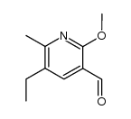 5-ethyl-2-methoxy-6-methylpyridine-3-carboxaldehyde结构式