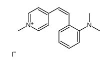 N,N-dimethyl-2-[2-(1-methylpyridin-1-ium-4-yl)ethenyl]aniline,iodide Structure