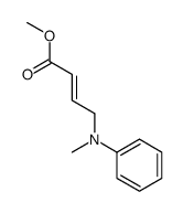 methyl 4-(N-methylanilino)but-2-enoate结构式