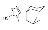 3-(1-adamantyl)-4-methyl-1H-1,2,4-triazole-5-thione结构式
