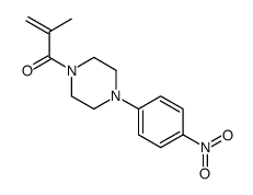 2-methyl-1-[4-(4-nitrophenyl)piperazin-1-yl]prop-2-en-1-one Structure