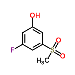 3-Fluoro-5-(methylsulfonyl)phenol结构式