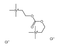 trimethyl-[2-[2-(trimethylazaniumyl)ethoxycarbonyloxy]ethyl]azanium,dichloride Structure
