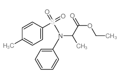 Alanine,N-phenyl-N-(p-tolylsulfonyl)-, ethyl ester (8CI) Structure