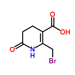 2-(Bromomethyl)-6-oxo-1,4,5,6-tetrahydro-3-pyridinecarboxylic acid Structure