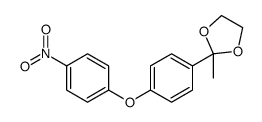 2-methyl-2-[4-(4-nitrophenoxy)phenyl]-1,3-dioxolane结构式