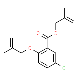 2-METHYLALLYL 5-CHLORO-2-((2-METHYLALLYL)OXY)BENZOATE Structure