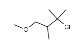 3-chloro-1-methoxy-2,3-dimethyl-butane Structure