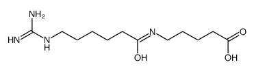 5-[6-(diaminomethylideneamino)hexanoylamino]pentanoic acid结构式