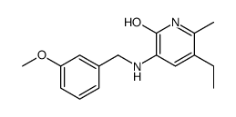 5-ethyl-3-[(3-methoxyphenyl)methylamino]-6-methyl-1H-pyridin-2-one结构式
