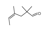 (Z)-2,2,4-trimethylhex-4-enal Structure