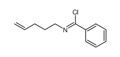 N-(pent-4-en-1-yl)benzimidoyl chloride Structure