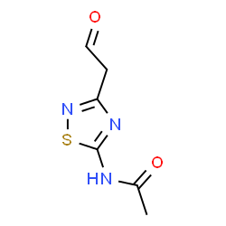 Acetamide,N-[3-(2-oxoethyl)-1,2,4-thiadiazol-5-yl]-结构式