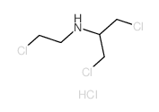2-Propanamine,1,3-dichloro-N-(2-chloroethyl)-, hydrochloride (1:1)结构式
