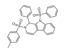 1-Phenyl-2-(p-toluenesulfonyl)-1,2-dihydro-β-carboline结构式
