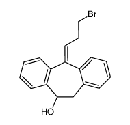 (+)-E-5-(γ-bromopropylidene)-10,11-dihydro-10-hydroxy-5H-dibenzo[a,d]-cycloheptene Structure