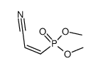 Dimethyl (Z)-(2-cyano-1-vinyl)phosphonate结构式