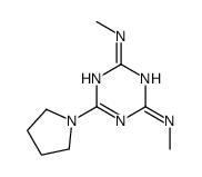 N,N'-Dimethyl-6-(pyrrolidin-1-yl)-1,3,5-triazine-2,4-diamine structure