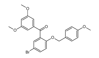 (5-Bromo-2-((4-Methoxybenzyl)Oxy)Phenyl)(3,5-Dimethoxyphenyl)Methanone Structure