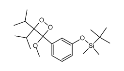 3-[3-(t-butyldimethylsiloxy)phenyl]-4,4-diisopropyl-3-methoxy-1,2-dioxetane Structure