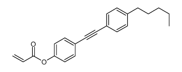 [4-[2-(4-pentylphenyl)ethynyl]phenyl] prop-2-enoate Structure