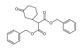 dibenzyl 2-[(1R)-3-oxocyclohexyl]propanedioate结构式