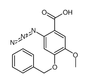 2-azido-5-methoxy-4-phenylmethoxybenzoic acid结构式