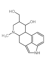 9-(hydroxymethyl)-7-methyl-6,6a,8,9,10,10a-hexahydro-4H-indolo[4,3-fg]quinoline-10-ol结构式