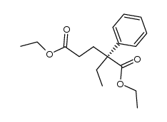 (R)-Diethyl 2-phenyl-2-ethylglutarate结构式